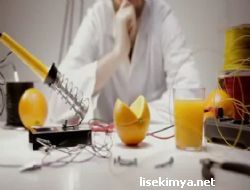 elektrokimya portakaldan elektrik üretimi